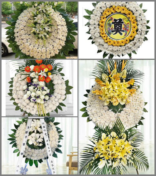 四川成都新都区新繁镇清白街村花圈速递